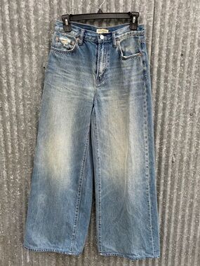 GRLFRND The Luna Mid Rise Baggy Wide Leg Jean 23